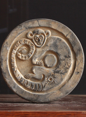 十二生肖瓦当12属相动物砖雕秦砖汉瓦仿古古玩收藏拓片拓版拓印