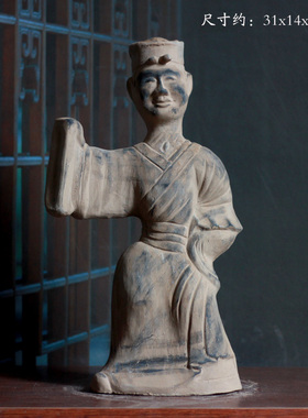 仿古陶器人物俑汉代陶俑