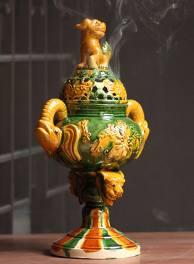 陶瓷装饰中式客厅纯手工