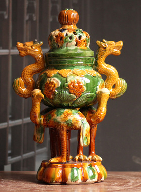 陶瓷香薰炉大全中式客厅纯手工