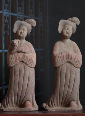 侍女乐佣酒店装饰陶俑中式古典