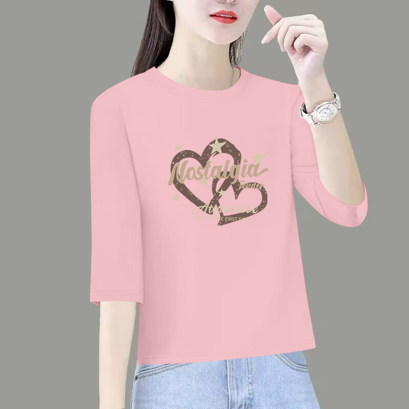 专柜撤柜品牌清仓女装纯棉100%宽松七分袖t恤衫休闲打底时尚上衣,淘宝优惠券,粉丝福利购,淘宝优惠卷