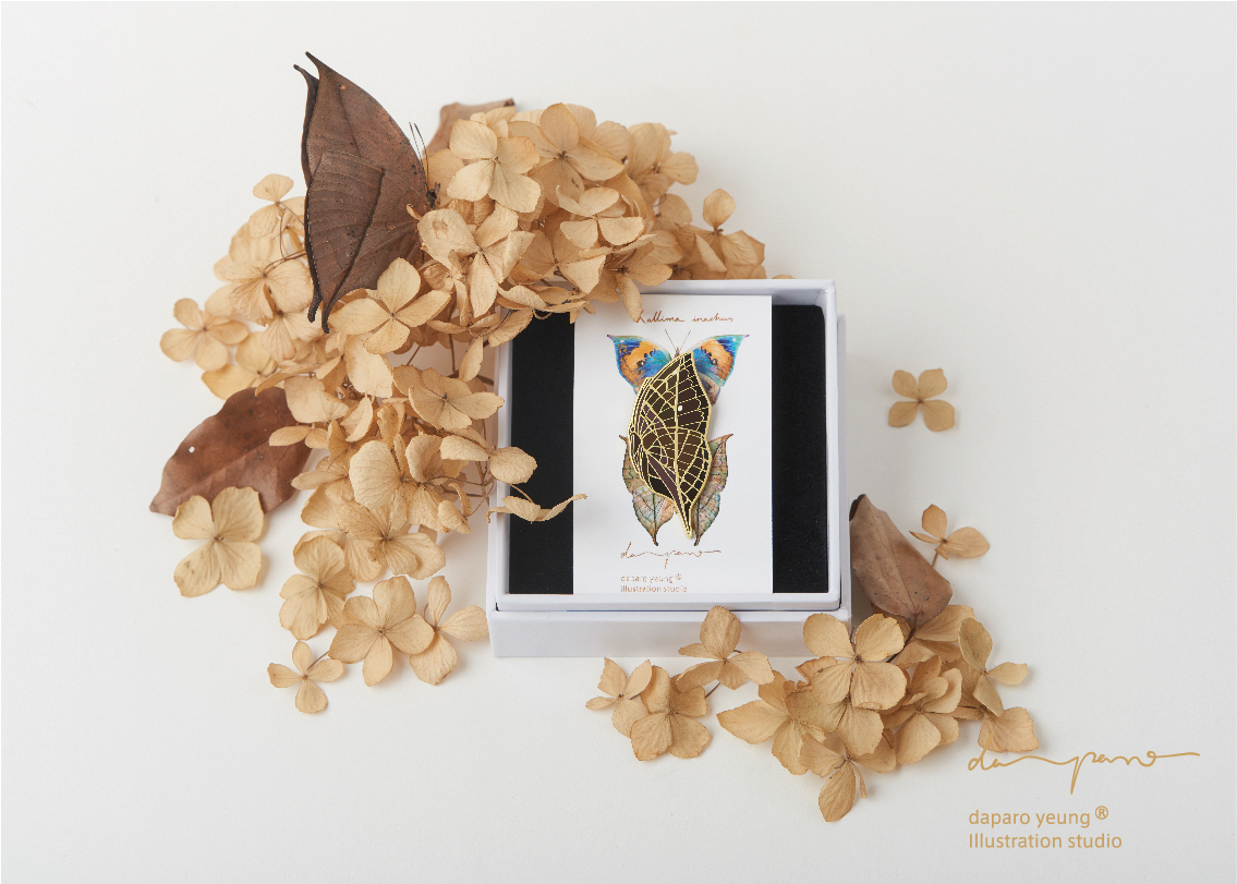 设计师原创胸针徽章礼物 荒野密林 daparo 枯叶蝶 设计师原创胸针徽章礼物 荒野密林 daparo 枯叶蝶
