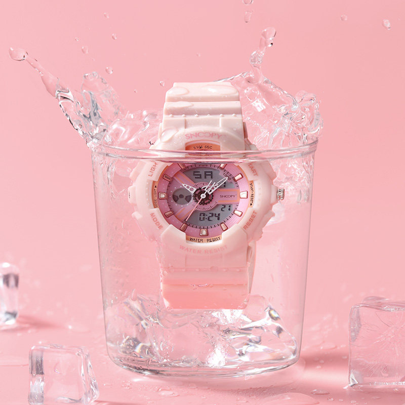 snoopy女运动防水学生儿童电子表 snoopy手表国产腕表