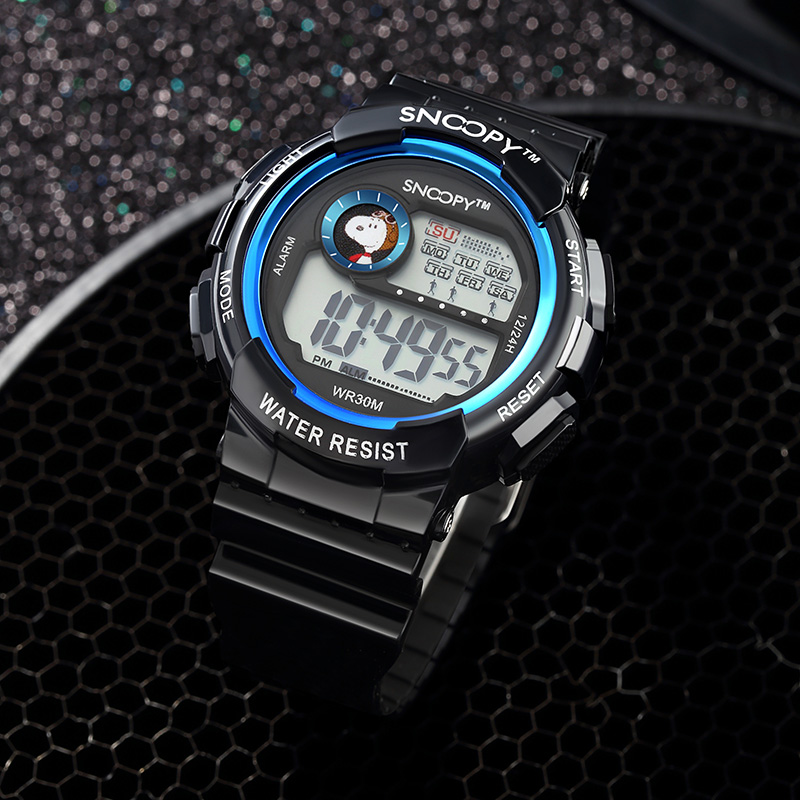 史努比新款男女孩初中生小学生手表 snoopy手表国产腕表