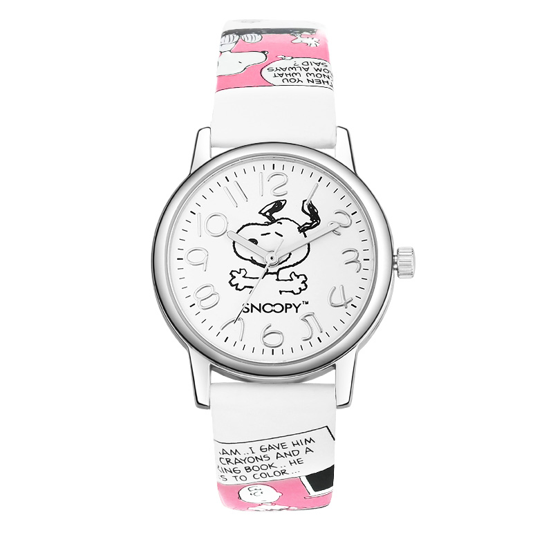 snoopy男女儿童防水皮带个性石英表 snoopy手表国产腕表