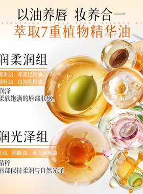 小蜜坊蜂蜜棒变色唇油淡纹保湿