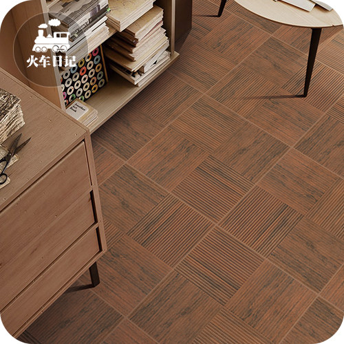 美式木纹砖地砖仿实木地板砖卧室阳台厨房仿古砖瓷砖防滑地砖 600 - 图0