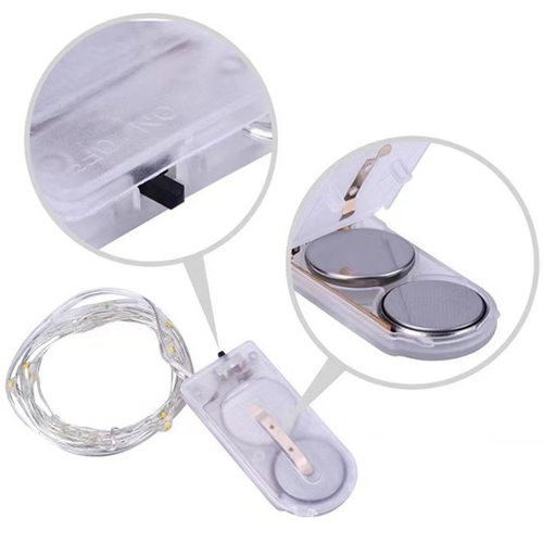 灯串 铜线灯 圣诞纽扣彩灯鲜花蛋糕礼盒星星串灯电池彩色 led灯串 - 图3