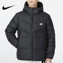 Nike Nike Autumn Winter Down Jacket Clothing Mens Thickened Jacket Black Outdoor Sportswear Warm Windproof Jacket Casual