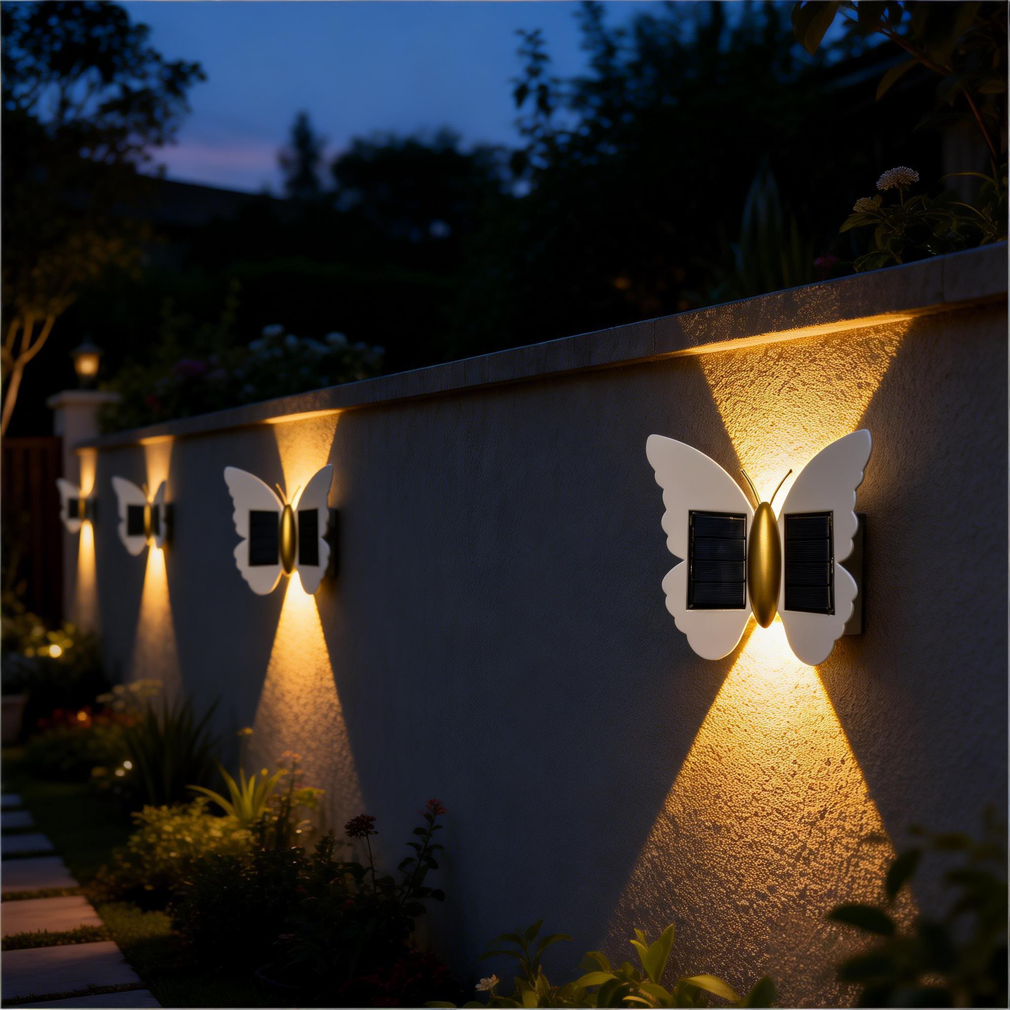 Solar wall light outdoor waterproof courtyard light up and down