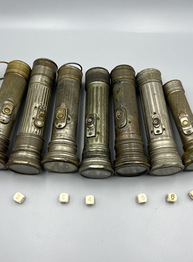 真货有分量老物件大开门民国期间手电筒古董古玩收藏老式怀旧摆件