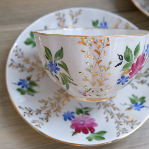 现货俄罗斯皇家Lomonosov草之祝愿红茶咖啡杯碟茶壶爱的迫降同款 - 图3