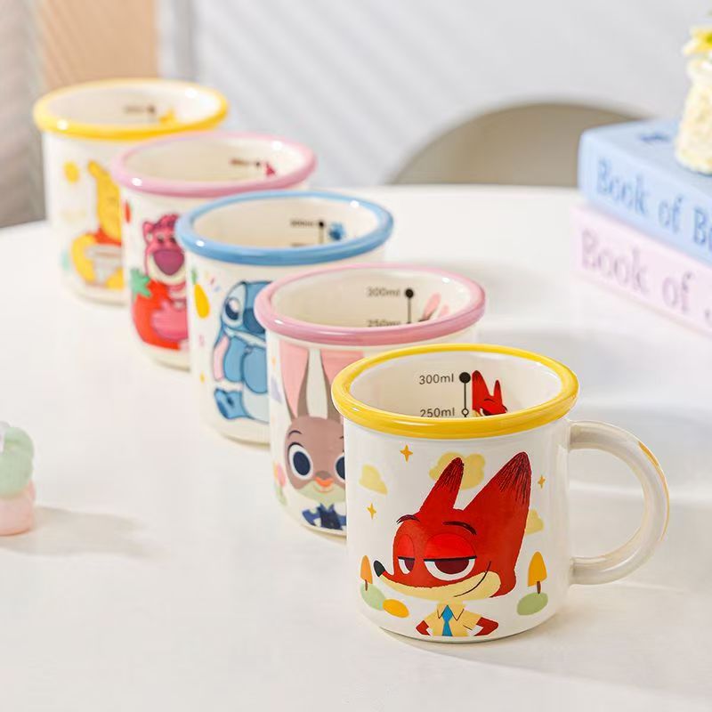 迪士尼疯狂动物城杯子兔子警官朱迪陶瓷马克杯狐狸尼克情侣对杯