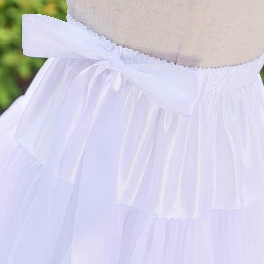 40厘米lolita洛丽塔白色纱裙超蓬暴力软纱无骨衬裙半身棉花云朵撑