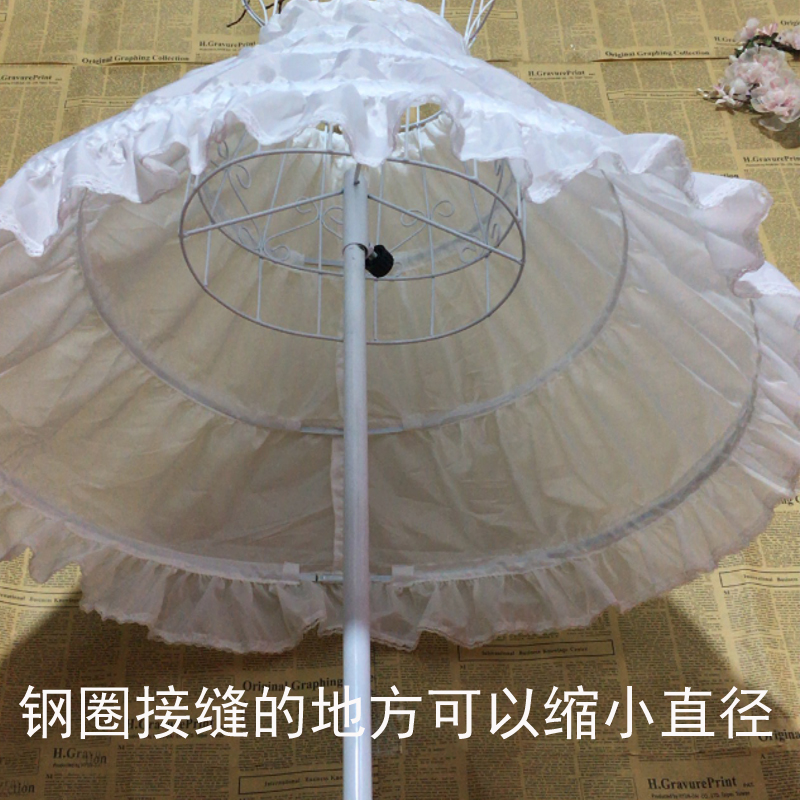 女童蓬蓬长裙裙撑儿童公主礼服裙撑小女孩花童裙撑婚纱钢圈撑裙