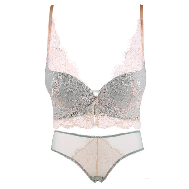 内衣女小胸聚拢性感蕾丝背心式胸罩 莉妃文胸