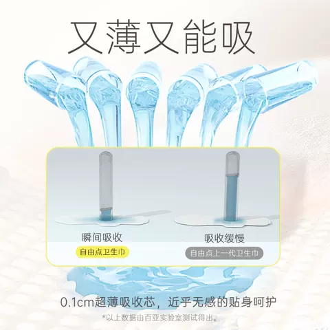 【任拍3套】自由点卫生巾女日夜用组合有机纯棉干爽姨妈巾安睡裤 图片 4