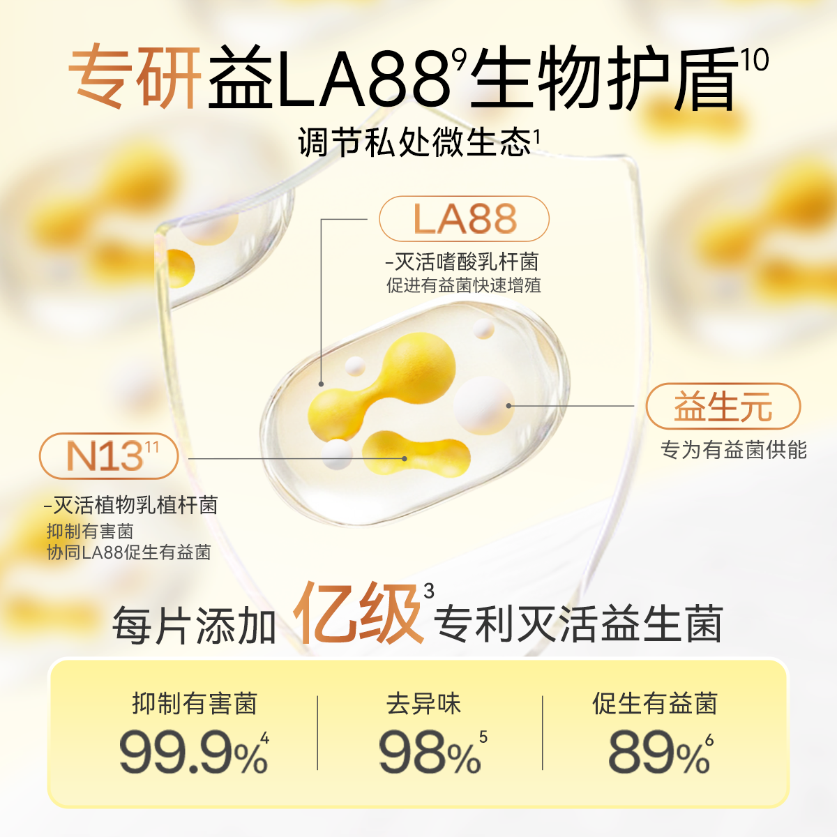 自由点新品益生菌超薄卫生巾日用组合装姨妈巾官方旗舰店
