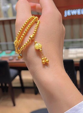 2025周家小红书抖音快手爆款美满莲连莲开福瑞三圈女手链项链多用