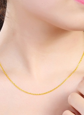 2025素链45cmO字蛇骨肖邦米珠盒子百搭毛衣链沙金饰品女首饰配饰