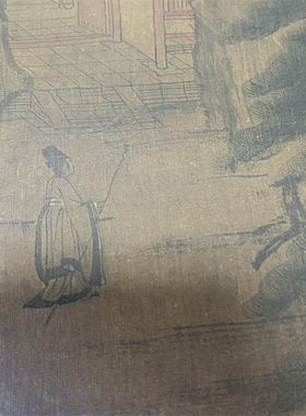 辽代佚名山弈候约图学习画稿
