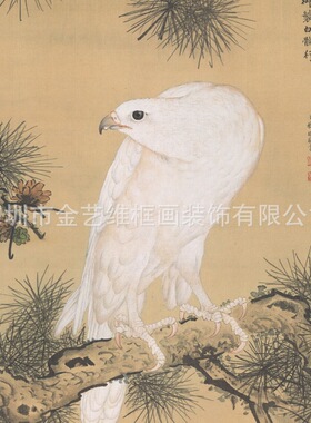 郎世宁-白鹘图字画花鸟画