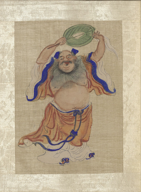 蟠桃八仙会图册12副清古代神话人物国画高清微喷画芯临摹画稿