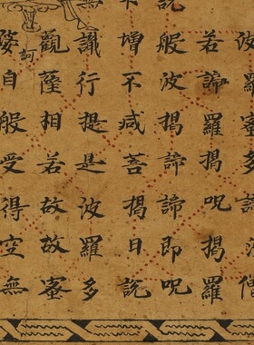 佛经敦煌写经佛说般若心经唐代