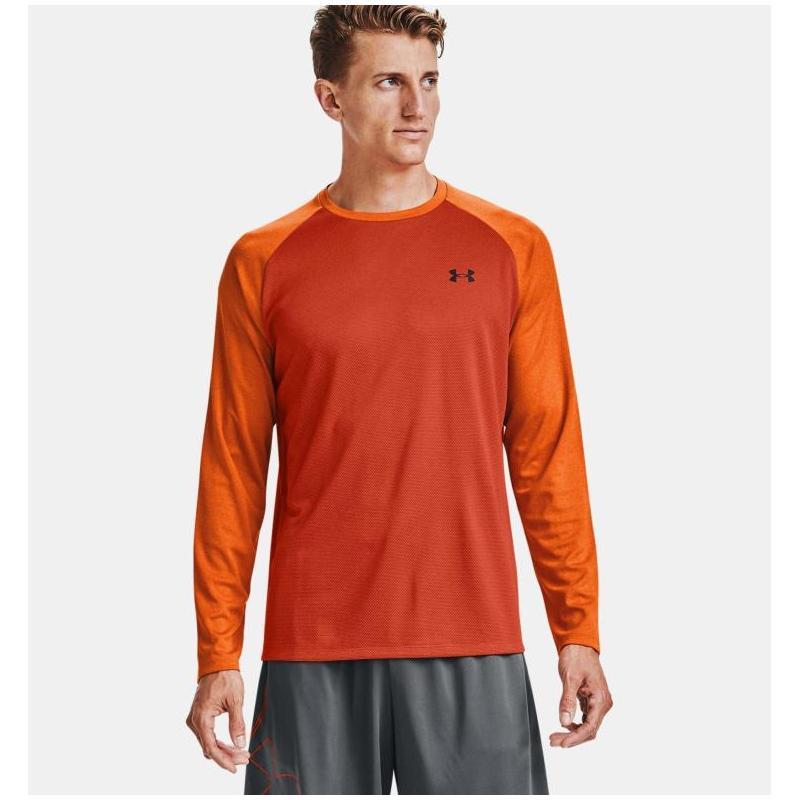 Under Armour/安德玛男士T恤长袖圆领纯色运动速干正品135U6851 - 图0