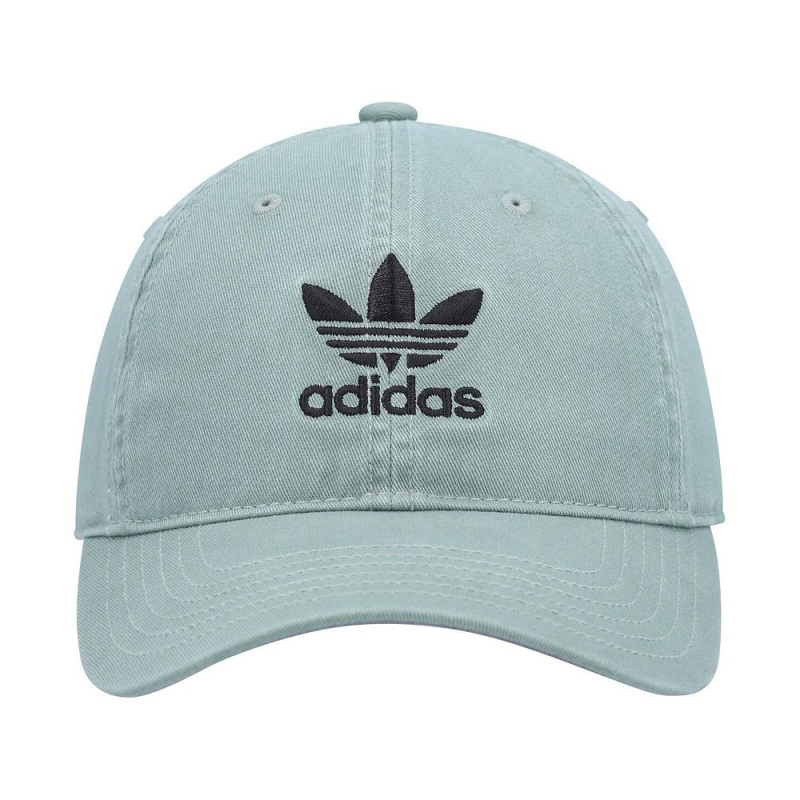 Adidas/阿迪达斯帽子男士薄荷色徽标可调节帽子男款正品16326761-图1