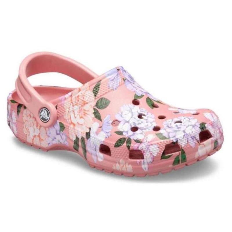 crocs/卡洛驰女沙滩鞋洞洞鞋凉鞋碎花夏季休闲正品206376