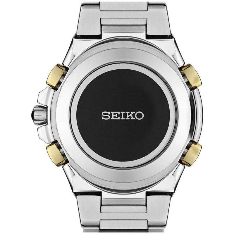 Seiko/精工男手表石英自动机械钢带L太阳能计时双色45mm SSG010