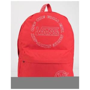 VANS/范斯男女双肩背包休闲包书包红色字母印花正品355674