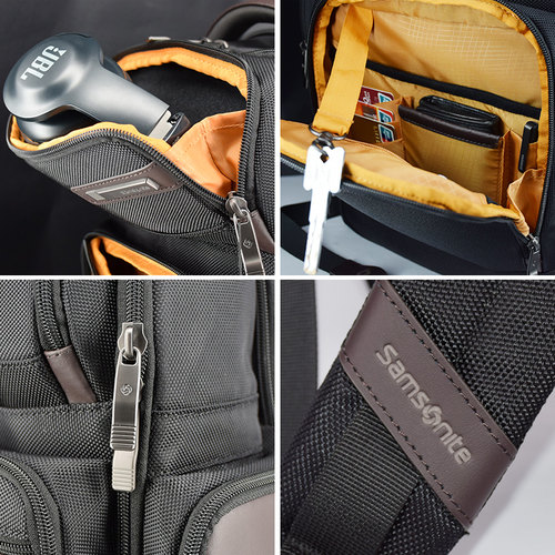 Samsonite/新秀丽男包双肩包背包13寸小号撞色商务电脑包92312 - 图1