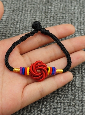 端午节曼陀罗结红色本命年手绳