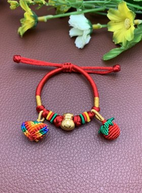 端午节手工编织小粽子小红书手链