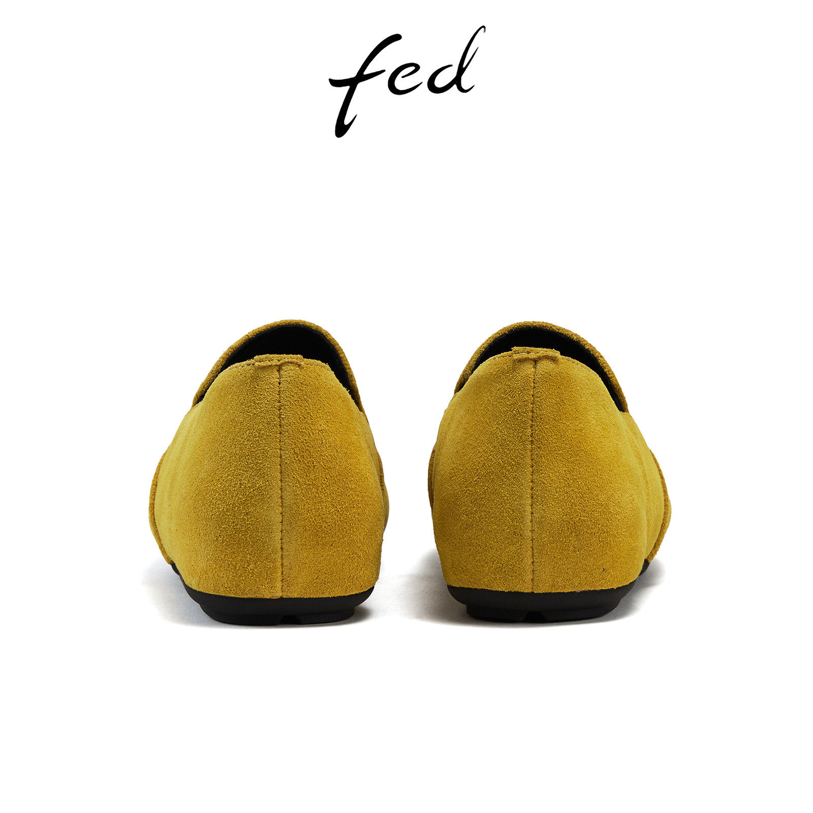 fed高丝光牛反绒秋女鞋圆头低跟软底单鞋女平底鞋一脚蹬豆豆鞋女,淘宝优惠券,粉丝福利购,淘宝优惠卷