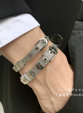 韩风网红手链个性手环皮带扣表带