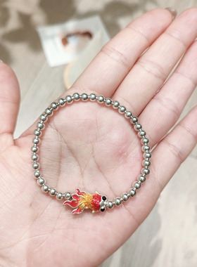 原创S925纯银手串女简约气质百搭小清新送闺蜜礼物银子足银手链