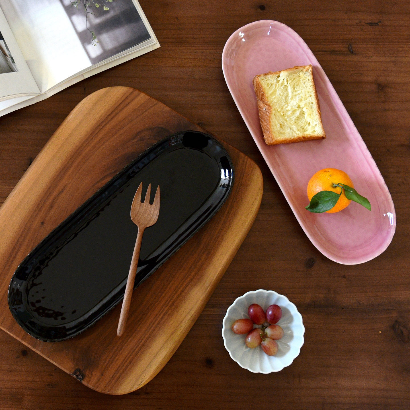 雅泥高温陶瓷椭圆长条盘子手捏肌理波浪口纯色美食摆盘早餐油条盘,淘宝优惠券,粉丝福利购,淘宝优惠卷