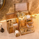 Kaman high-end light luxury glass cosmetics storage box