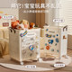 Plush toy storage basket for baby dolls, large capacity storage box for building blocks and toys