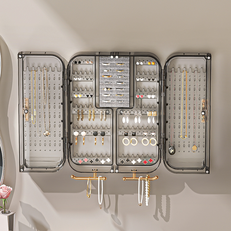 kaman首饰展示架大容量壁挂式耳环耳钉项链耳饰收纳盒新款饰品架 - 图3