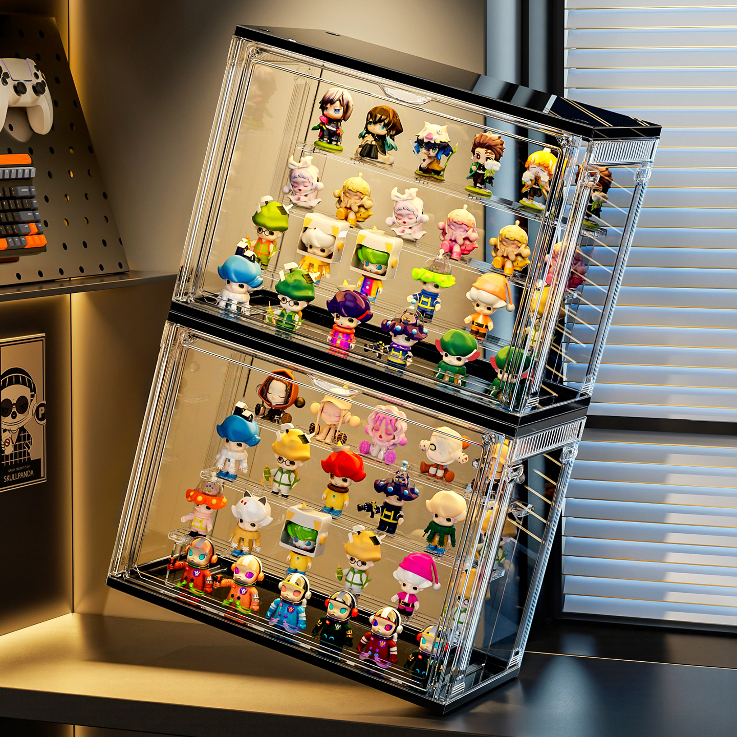 Blind box storage display rack front opening figure box
