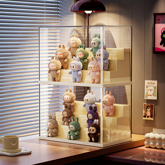 Labubu display box acrylic figure storage box
