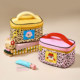 High-end large-capacity partitioned cosmetic bag
