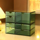 Kaman tea bag storage box drawer type transparent dustproof
