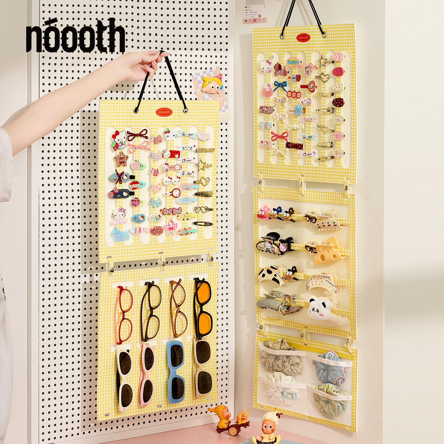 发夹收纳架壁挂墙上首饰展示架儿童头绳发箍发卡发饰挂袋收纳神器,淘宝优惠券,粉丝福利购,淘宝优惠卷