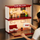Labubu enamel doll landscaping figure display box